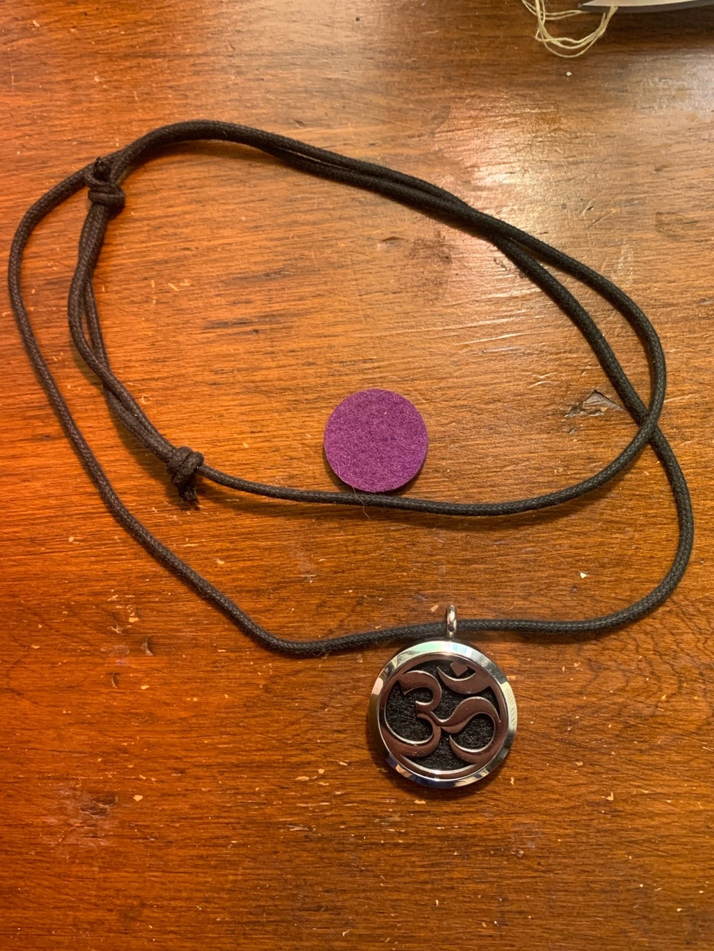 Ohm diffuser necklace